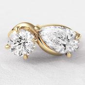 2.52ct Toi Et Moi Two Stone Diamond Ring SB13992 - platinum /  image