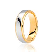 Gents Yellow Gold and Platinum/Palladium Band GWR3003 - 9k-yellow-gold-palladium-950 / large-r-z / 5mm / light image