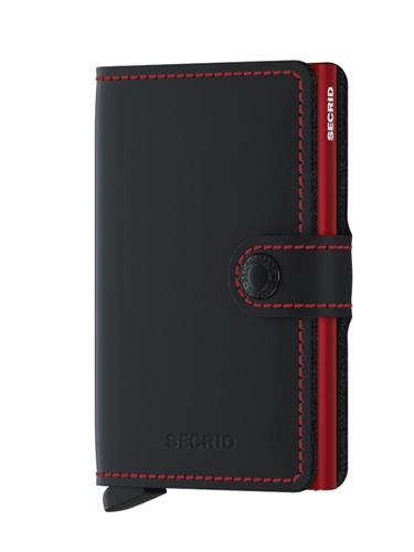 Secrid Miniwallet Black/Red Wallet with Card Protector