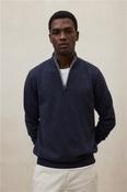 Larch Half Zip Sustainable Knitwear - Navy - M image