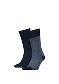 Th 2pk Birdseye Sock - Navy - 6-8 image