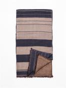 Stripe Herringbone Double Face Scarf - Blue image
