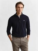 Classic Cotton Quarter Zip - Navy - L image