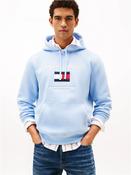 Tommy Embro Flag Hoodie - Blue - S