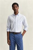 Regular Classic Poplin Gingham Shirt - Blue - M
