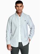 H Roan Double B Chest Logo Oxford Shirt - Green - M image