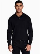 Asak Knitted Polo - Black - M image