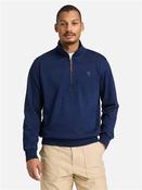 Quarter Zip Sweat - Blue - M