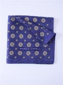 Double Sided Silk Pocket Square - Blue image