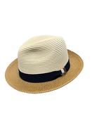Summer Fedora Two Tone Hat - Brown - 57 image