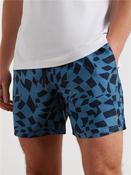 Colbert Checker Print Swim - Navy - S image