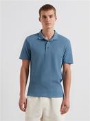 Forster Waffle Polo - Blue - M image