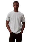 Waffle Badge Crew Neck T-Shirt - Grey - XS image
