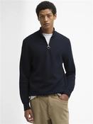 Essential Honeycomb Quarter Zip Knit - Navy - M image