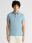 Basketweave Polo - Blue - M image