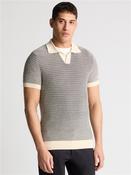 Open Neck Polo Knit - Navy - S image