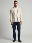 Massa Plain Linen Suit Jacket - Cream - 38R