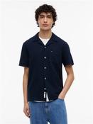 Classic Linen Cuban Collar Shirt - Navy - S image