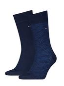 2 Pack Flag Print Sock - Navy - 9-12 image