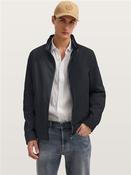 Regular Fit Bomber Jacket - Navy - 38R