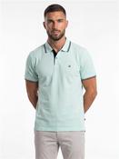 Contrast Collar Polo - Teal - S
