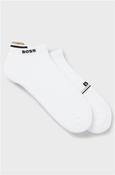 2 Pack Iconic Loop Cotton Sneaker Socks - White - 6-8 image