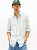 Stripe Oxford Shirt - Green - S image