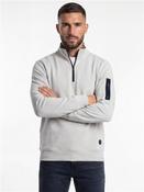 Quarter Zip Sweatshirt - Grey - S