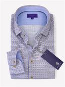 Sea Horse Stretch Shirt - Blue - S