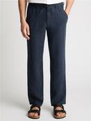 Linen Casual Trouser - Navy - 30S image