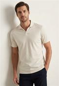 Tailored Short Sleeve Polo - Cream - L image