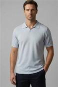 Pure Merino Polo Knit - Blue - M image
