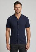 Lyocell Silk Button Cardigan - Navy - M