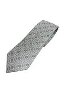 Sartorial Geo 8cm Silk Tie - Grey image