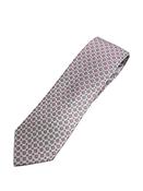 Sartorial Geo 8cm Silk Tie - Pink image
