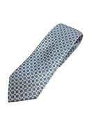 Sartorial Geo 8cm Silk Tie - Stone