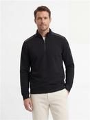 Jersey Quarter Zip Sweatshirt - Navy - S image