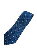 Geo Square 8cm Silk Tie - Navy