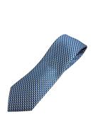 Geo Diamond 8cm Silk Tie - Blue image