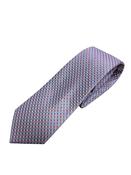 Geo Diamond 8cm Silk Tie - Pink image