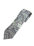 Paisley 8cm Silk Tie - Beige image