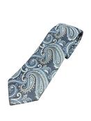Paisley 8cm Silk Tie - Navy image
