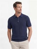 Drop Needle Short Sleeve Polo - Navy - S image
