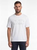 Globe Logo Pattern T-Shirt - White - S