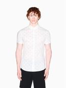 Seersucker Short Sleeve Shirt - Off White - M image