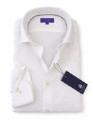 Solid Linen Shirt - White - S