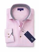 Luxury Pinpoint Oxford Shirt - Pink - S