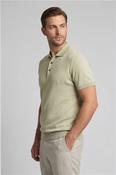 Egyptian Cotton Two Tone Jacquard Polo - Green - M