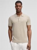 Loic Knitted Polo - Beige - M image