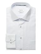 Fine Stripe Shirt - White - 15.5